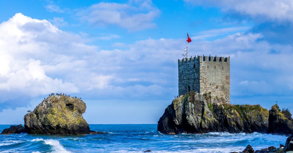 brick-castle-of-body-of-water