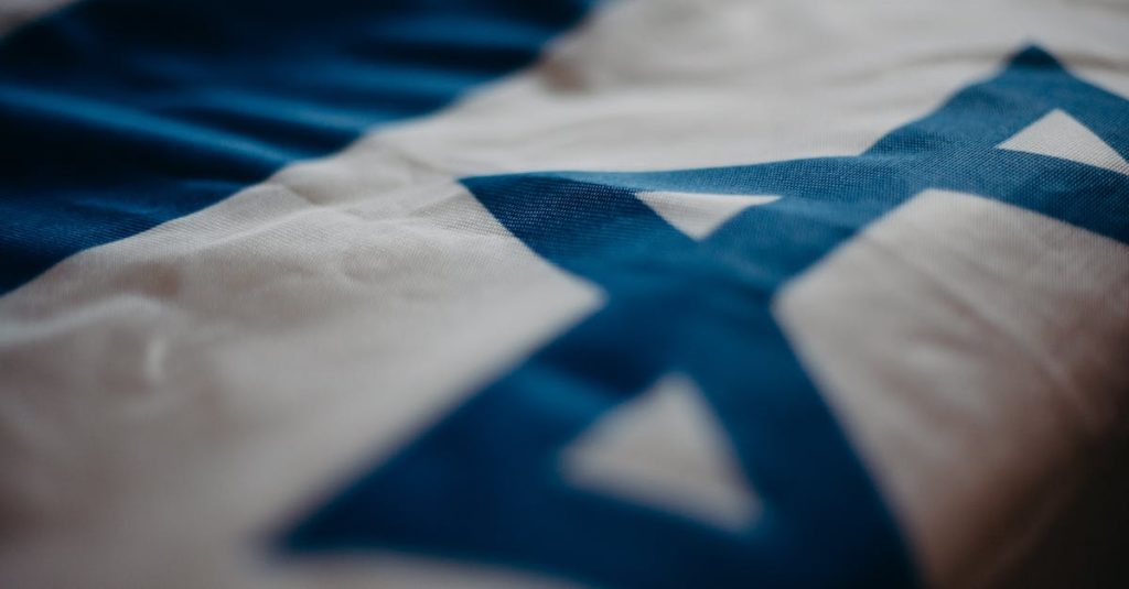 close-up-of-the-flag-of-israel