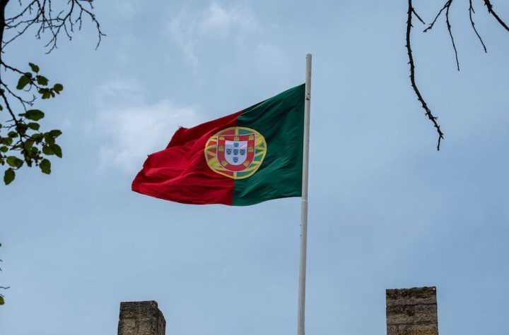 close-up-shot-of-portugal-flag