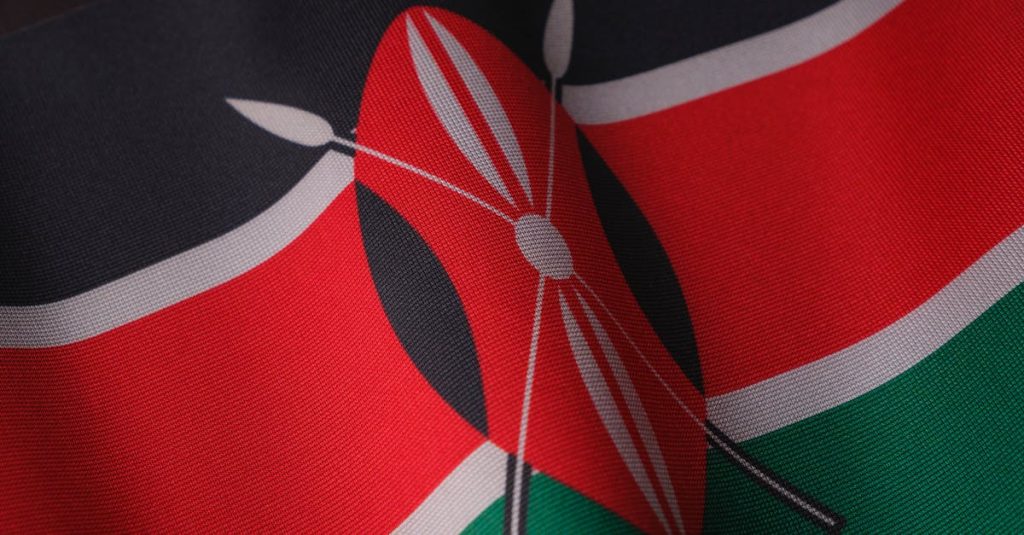 flag-of-kenya-in-close-up-shot